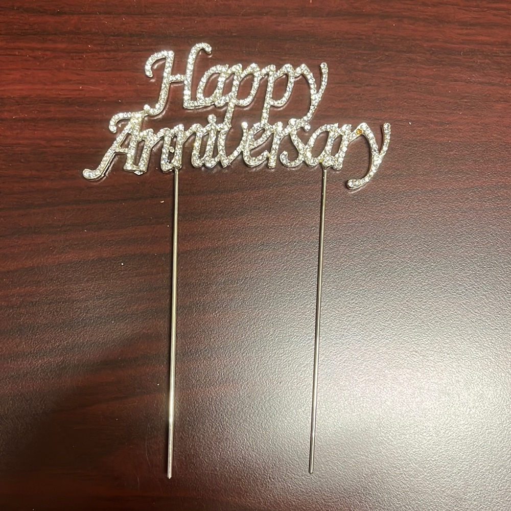 Rhinestone cake topper